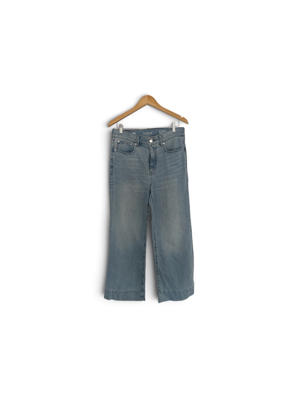 Women's Wide Leg '96 Denim Trouser Jeans in Light Blue J.CREW size 28
